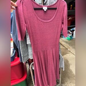 LuLaRoe Heathered Pink Top